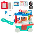 Smiki, set medical, carucior cu accesorii medicale