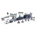 Smiki, Sevicii de interventie, Politia, set de vehicule cu accesorii