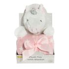 Smiki, Unicorn, patura, roz, stelute, 75-90 cm