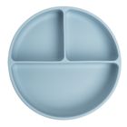Smiki, Very Bunny, farfurie compartimentata din silicon, albastru