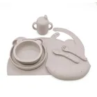 Smiki, Very Bunny, set de vase din silicon cu suport, 7 elemente