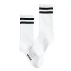 Sosete inalte albe unisex NOWEAR