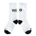 Sosete inalte albe unisex NOWEAR