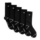 Sosete inalte negre 5-pack unisex NOWEAR