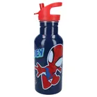 Spidey, Take A Sip, sticla da apa cu pai, albastru, 500 ml