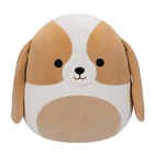 Squishmallows, Adela Brown and White Basset Hound, jucarie de plus, 30 cm