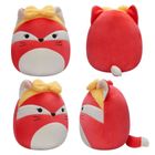 Squishmallows, Fifi the Pink Fox Yellow Headband, jucarie de plus, 19 cm