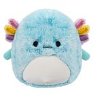 Squishmallows, Fuzzamallow, Irina, Teal Axolotl, jucarie de plus, 30 cm