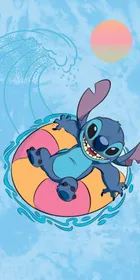Stitch, prosop de baie sau de plaia, din bumbac, 70-140 cm