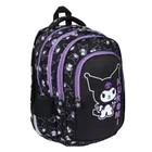 St.Majewski, Kuromi, rucsac pentru scoala, cu 4 compartimente, Black