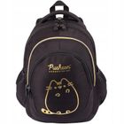 St.Right, Pusheen, rucsac pentru scoala, cu 4 compartimente, Gold