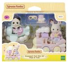 Sylvanian Families, Amusement Park Ride Set - Plain & Train, set de joaca cu figurine, 5819