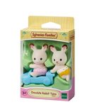 Sylvanian Families, Iepurasii gemeni cu urechiuse de ciocolata, set de figurine, 5420