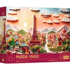 Trefl, 40 Years, Paper Art: Paris, puzzle, 1000 piese