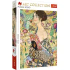 Trefl, Art Collection, Gustav Klimt, Lady with a Fan, puzzle, 1000 piese