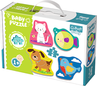 Trefl, Baby Classic, Animale Baby, puzzle, 4-2 piese