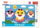 Trefl, Baby Shark, Frame, Rechini Fericiti, puzzle, 15 piese