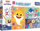 Trefl, Baby Shark, Super Giant, puzzle, 15 piese