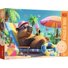 Trefl, Capibara Relax, puzzle, 100 piese