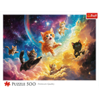 Trefl, Cosmic Kitties, puzzle, 500 piese
