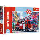 Trefl, Fire Truck, puzzle, 60 piese