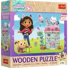 Trefl, Gabby's Dollhouse, puzzle din lemn, 24 piese