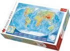 Trefl, Harta fizica mare a lumii, puzzle, 4000 piese