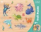 Trefl, Lumea subacvatica, puzzle-uri in forma de cadru, puzzle, 7 piese