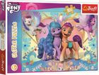Trefl, My Little Pony, Glitter, Poneii Sclipitori, puzzle, 100 piese