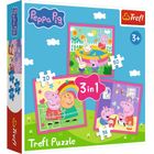 Trefl, Peppa Pig, puzzle 3in1