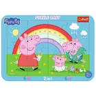 Trefl, Peppa, puzzle cu cadru 2in1, 10 piese