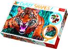 Trefl, Piese Ciudate, Confruntarea cu un tigru, puzzle, 600 piese