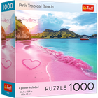 Trefl, Pink Tropical Beach, USA, puzzle, 1000 piese