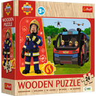 Trefl, Pompierul Sam, puzzle din lemn, 24 piese