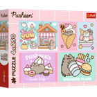 Trefl, Pusheen, puzzle, 4-250 piese