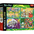 Trefl, Rick and Morty, puzzle, 4-250 piese