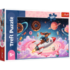 Trefl, Teckel pe o racheta, puzzle, 100 piese