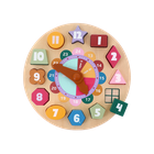 Trefl, Tick Tock, Ceas, puzzle din lemn pentru invatarea numaratului si a citirii orei