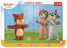 Trefl, Trefliks, Bebelusi amuzanti, puzzle, 10 piese