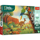 Trefl, Trefliks, Inspired By Nature, Koala si cangurii, puzzle, 100 piese
