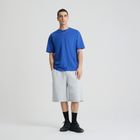 Tricou basic albastru cu croiala relaxed NOWEAR