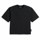 Tricou negru cu croiala lejera unisex NOWEAR