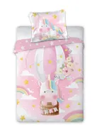 Unicorn, set lenjerie de pat single, 100-135 cm