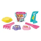 Wader, Paw Patrol, set de nisip, galetusa cu accesorii, 7 elemente