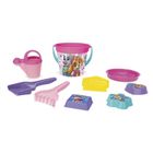 Wader, Paw Patrol, set de nisip, galetusa cu accesorii, 9 elemente