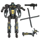 X-Warrior, elicopter, robot care se transforma, gri