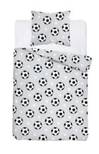XOXO, set de lenjerie de pat pentru tineri, 160-200 cm + 70-80 cm, Football