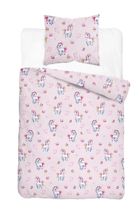 XOXO, set de lenjerie de pat pentru tineri, 160-200 cm + 70-80 cm, Unicorns