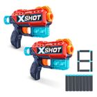 Zuru, X-Shot, Excel, Double Kickback, 2 blastere si 8 proiectile, set de joaca