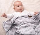 Babymatex, Bamboo, Iepurasi, patura din bambus cu doua fete, 75-100 cm